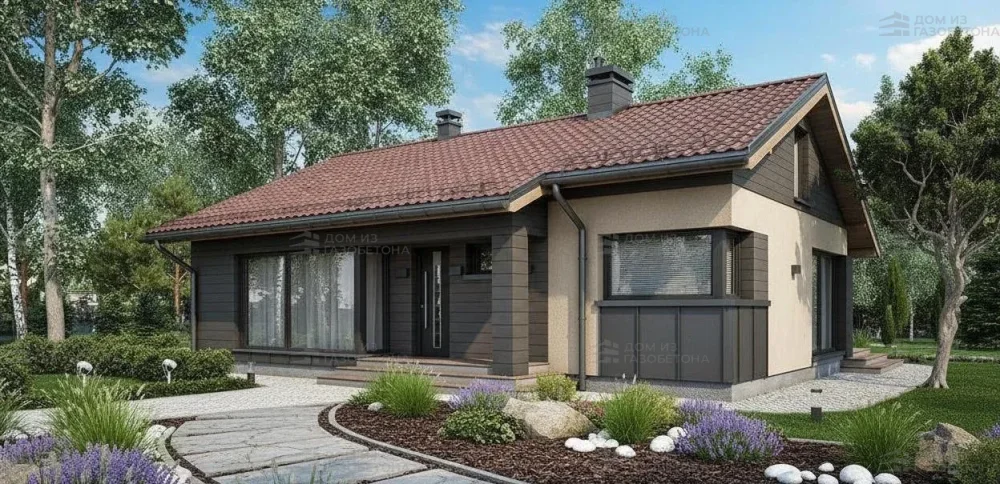 Проект Одноэтажный дом 13 на 9, 82 м2