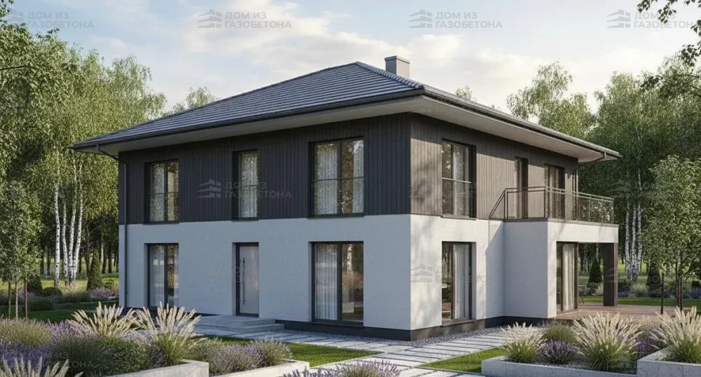 Проект Двухэтажный дом 18 на 10, 215 м2