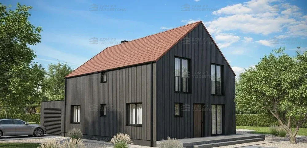 Проект Двухэтажный дом 15 на 9, 143 м2