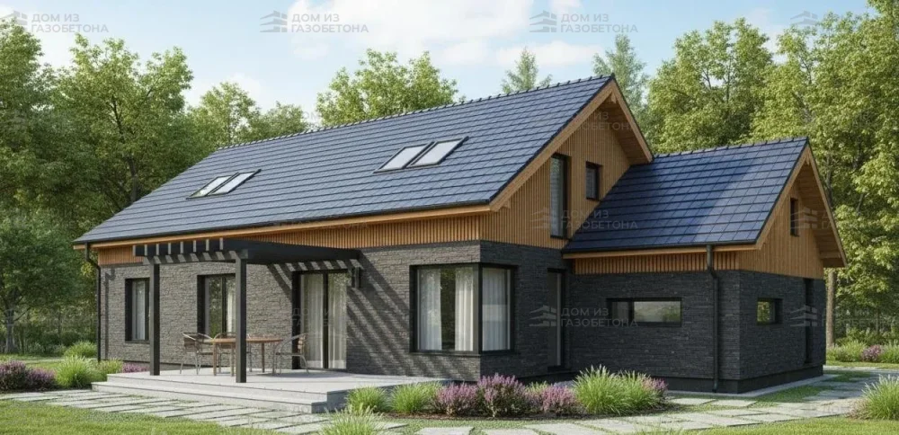 Проект Двухэтажный дом 14 на 9, 146 м2