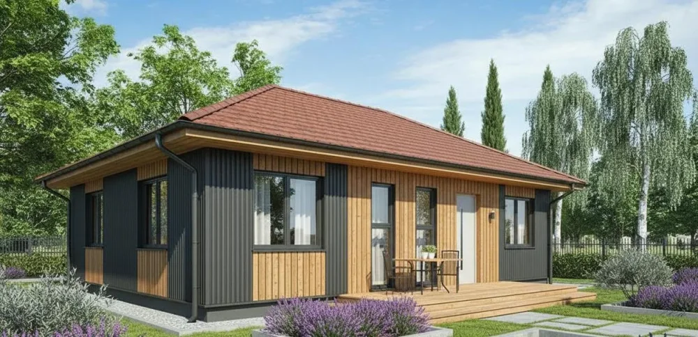 Проект Одноэтажный дом 11 на 14, 107 м2