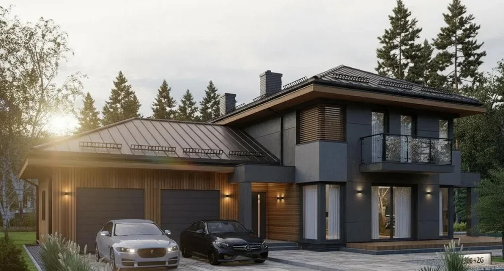 Проект Двухэтажный дом 15 на 12, 188 м2