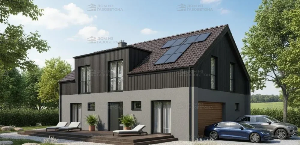 Проект Двухэтажный дом 14 на 9, 161 м2