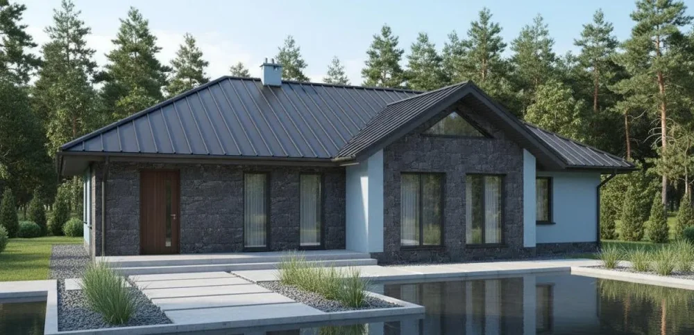 Проект Одноэтажный дом 15 на 11, 117 м2