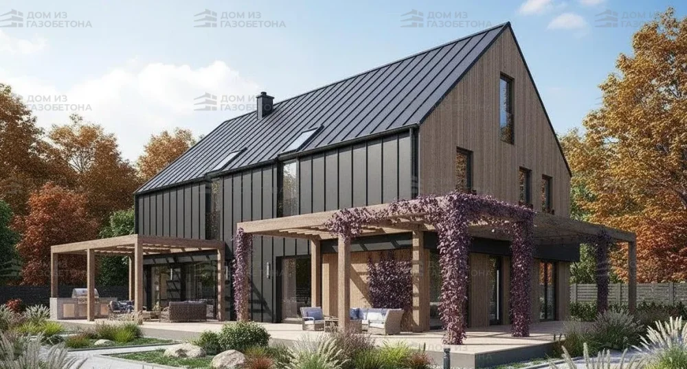 Проект Двухэтажный дом 16 на 17, 280 м2