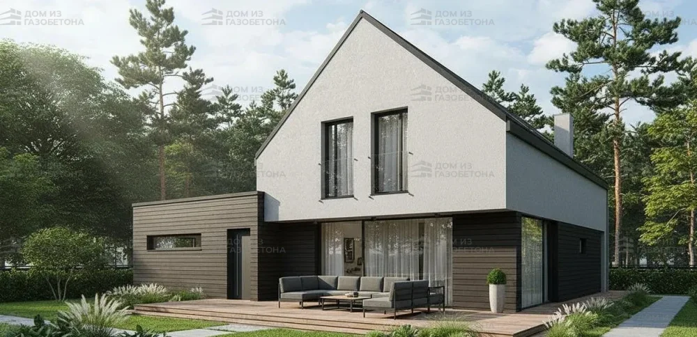 Проект Двухэтажный дом 7 на 14, 159 м2