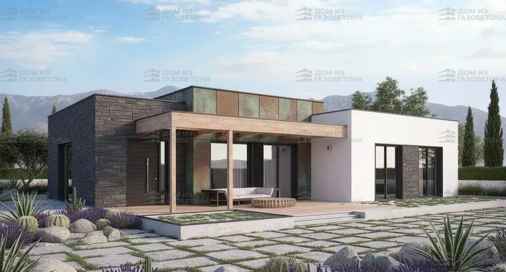 Проект Одноэтажный дом 14 на 13, 92 м2