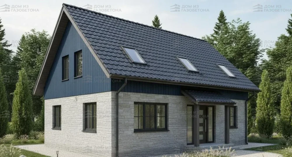 Проект Двухэтажный дом 12 на 9, 162 м2