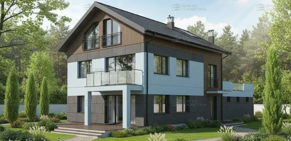 Проект Трёхэтажный дом 10 на 23, 287 м2