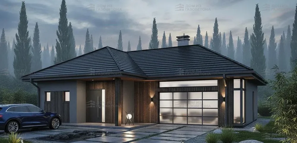 Проект Одноэтажный дом 10 на 17, 115 м2