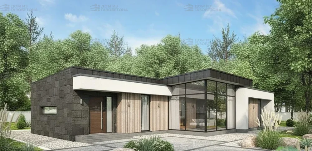 Проект Одноэтажный дом 13 на 19, 161 м2