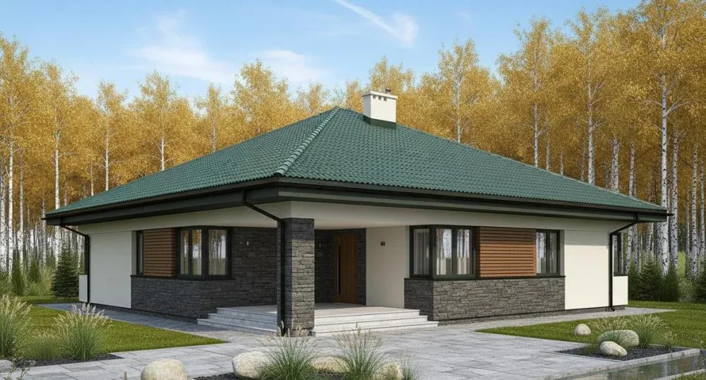 Проект Одноэтажный дом 15 на 20, 175 м2