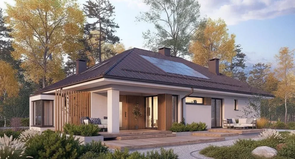 Проект Одноэтажный дом 11 на 18, 143 м2